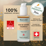 Huile de Soin Visage et Corps – Calendula BIO Suisse | Apaisante · Peaux Sensibles · 50 ml