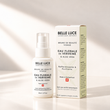 lotion belle luce flacon blanc en verre avec spray 50 ml