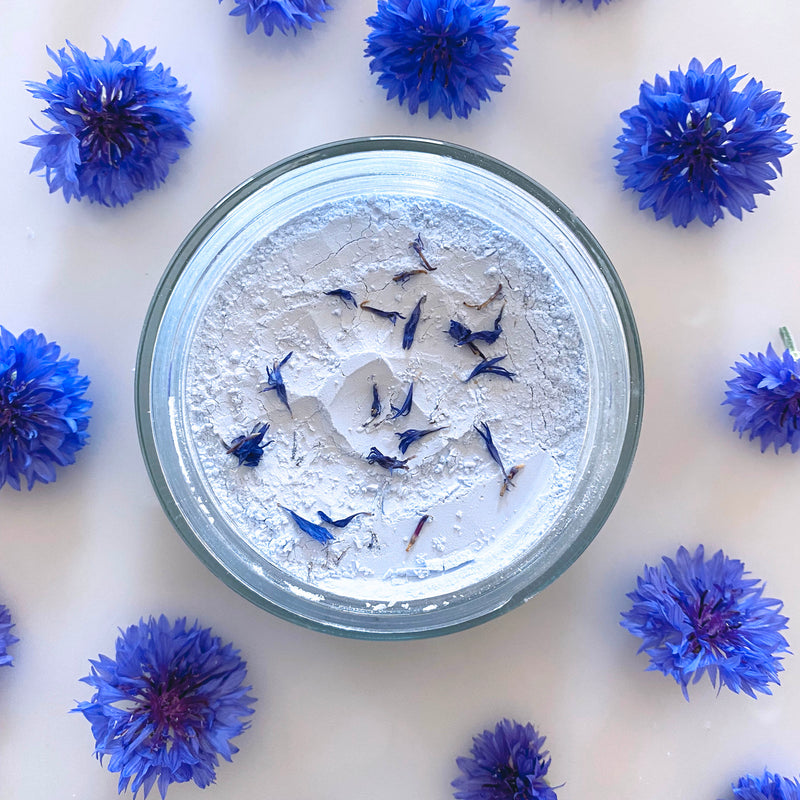 Masque Peel-off aux fleurs de bleuet- Hydratant et Rafraichissant- belle luce cosmetiques-made in switzerland- naturel-organic-bio