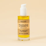 Huile de soin aux fleurs de pâquerettes , 100% pure et naturelle issue de la macération de fleurs de pâquerettes, cette huile est réputée pour ses vertus raffermissantes.  Aux propriétés galbantes, elle est recommandée pour les peaux qui manquent d'élasticité et de fermeté ainsi que pour les peaux délicates et/ou suite à une grossesse pour un effet tenseur.  Elle est idéale pour les soins du buste et du décolleté et pour aider à maintenir la tonicité cutanée. belle luce cosmétiques made in switzerland