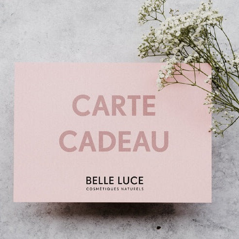 carte cadeau belle luce cosmétiques 