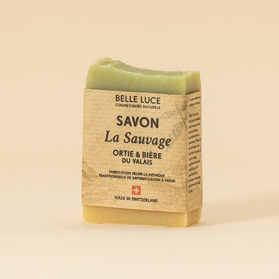 Surgras cold saponified soap - with nettle and Valais beer