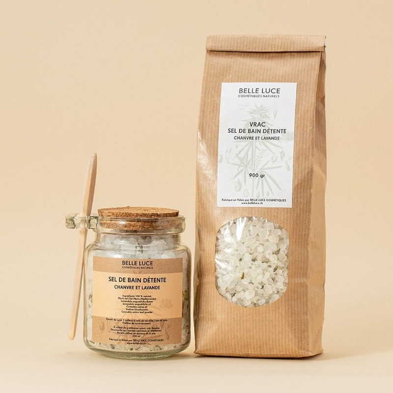 Sel de bain Détente - Rituel Sensoriel - Chanvre et Lavande