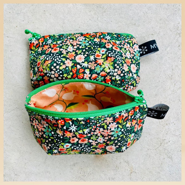 Makeup bag - Lined fabric - Oeko-tex - Green