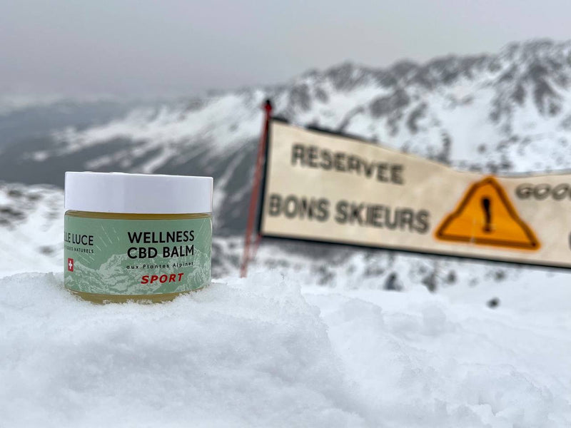 Le Wellness CBD Balm est parfait pour offrir un moment de bien-être à votre corps.  Notre baume enrichi au cannabidiol (CBD) puise son efficacité dans la synergie des plantes alpines suisses d’Arnica, de Reine-des-prés et de Romarin issues de l’agriculture biologique, sélectionnées et reconnues pour leurs vertus apaisantes et relaxantes.